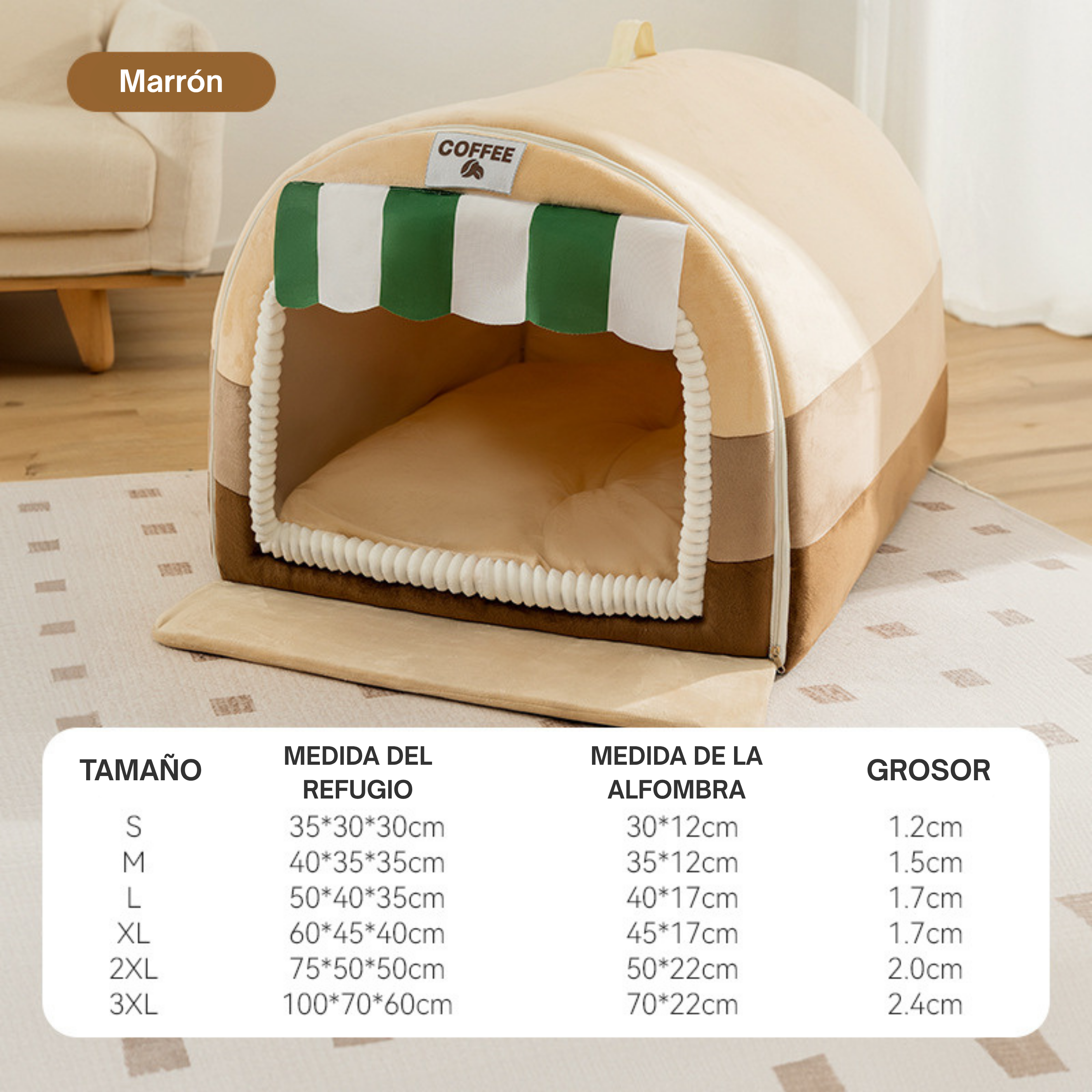 Cueva Ortopédica de Invierno para Mascotas