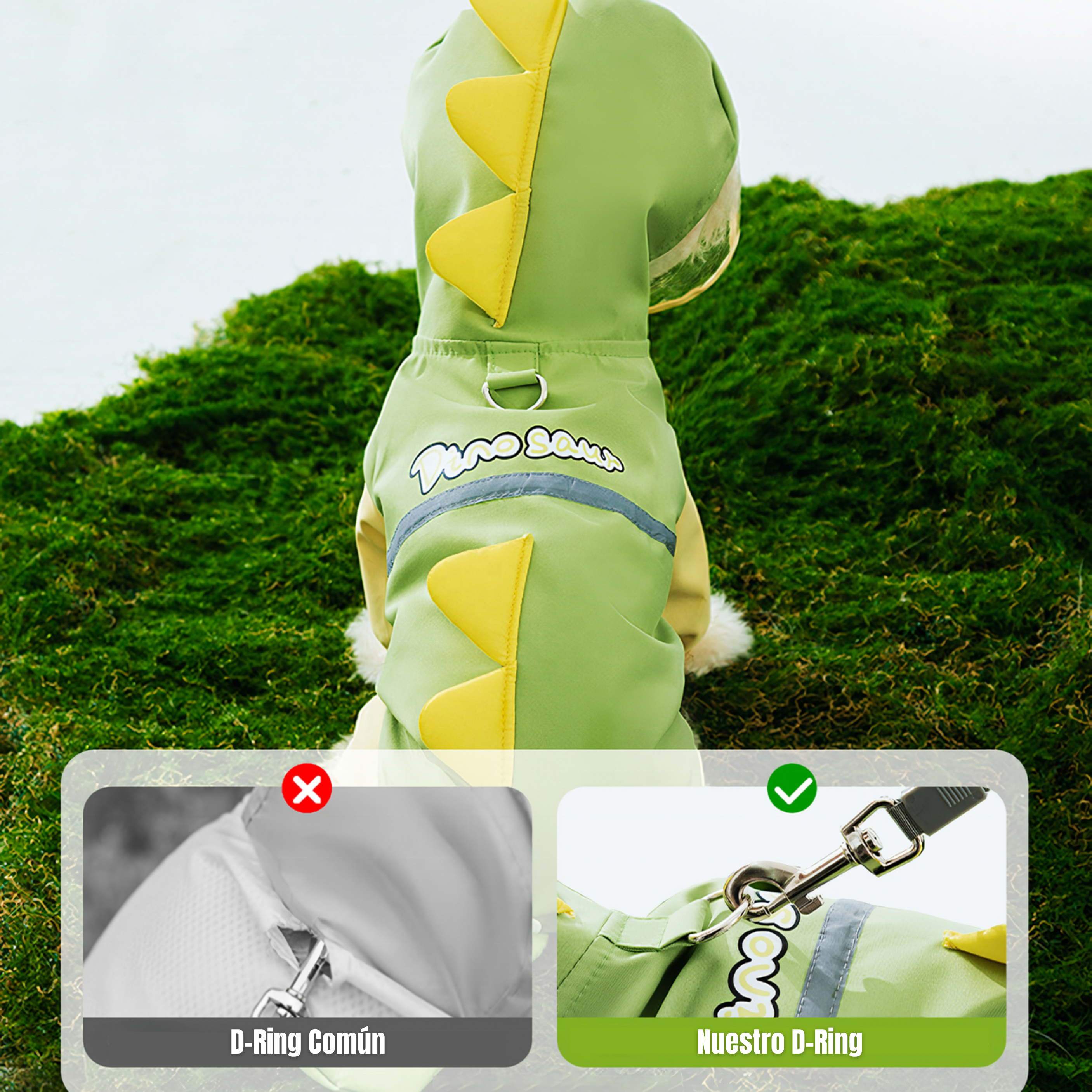 Impermeable con Diseño de Dinosaurio