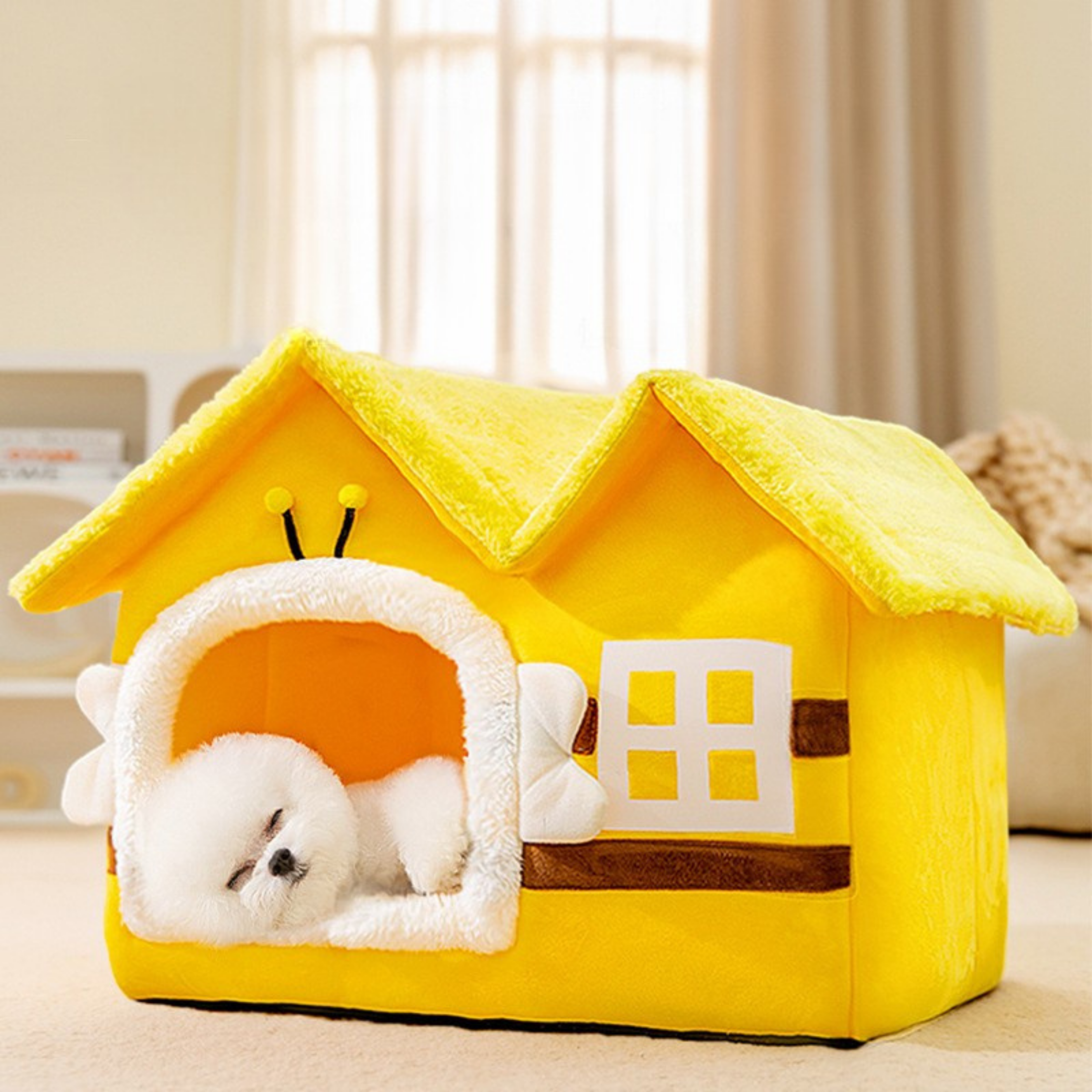 Cueva Casa Tejado para Mascotas