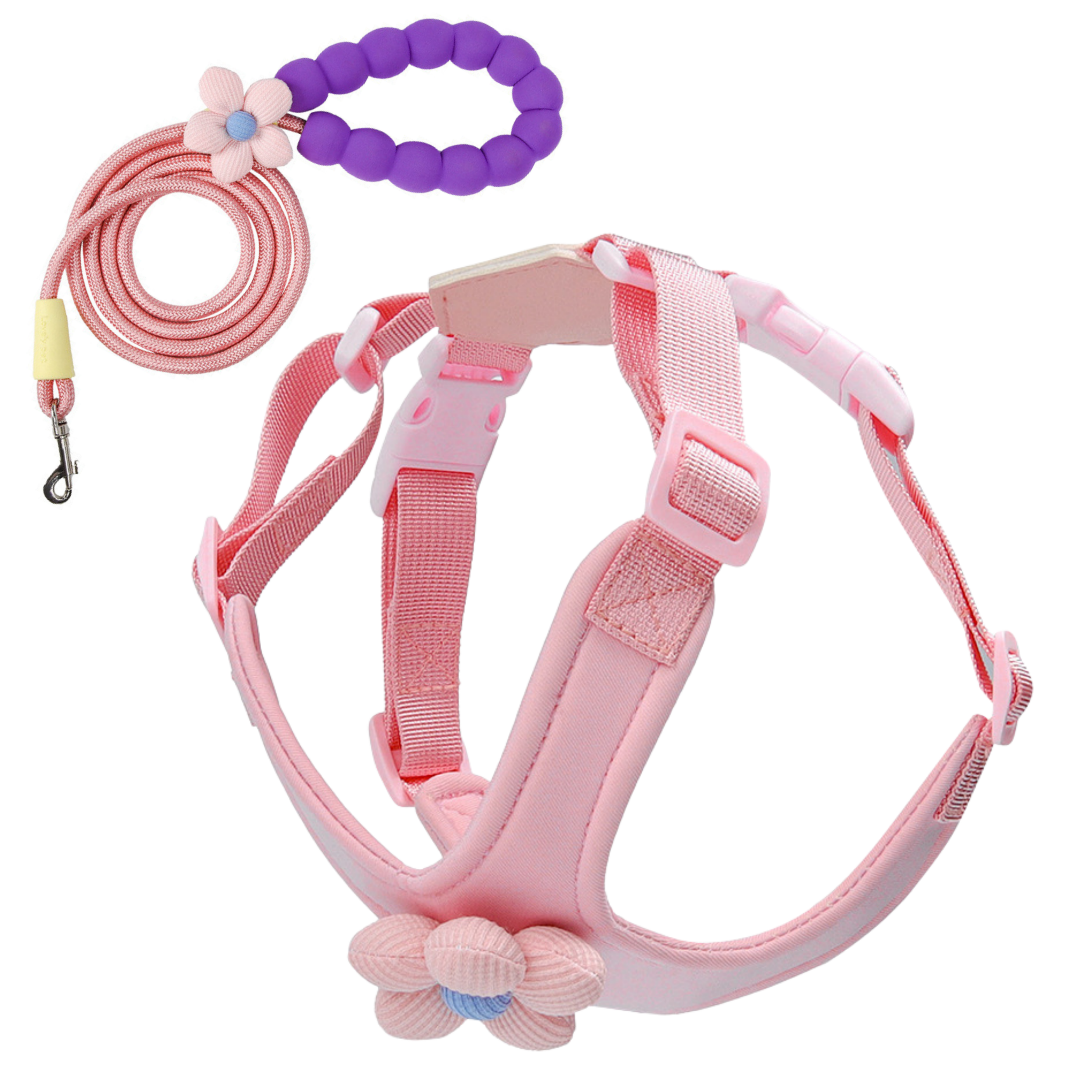Set de Arnés Floral para Perros