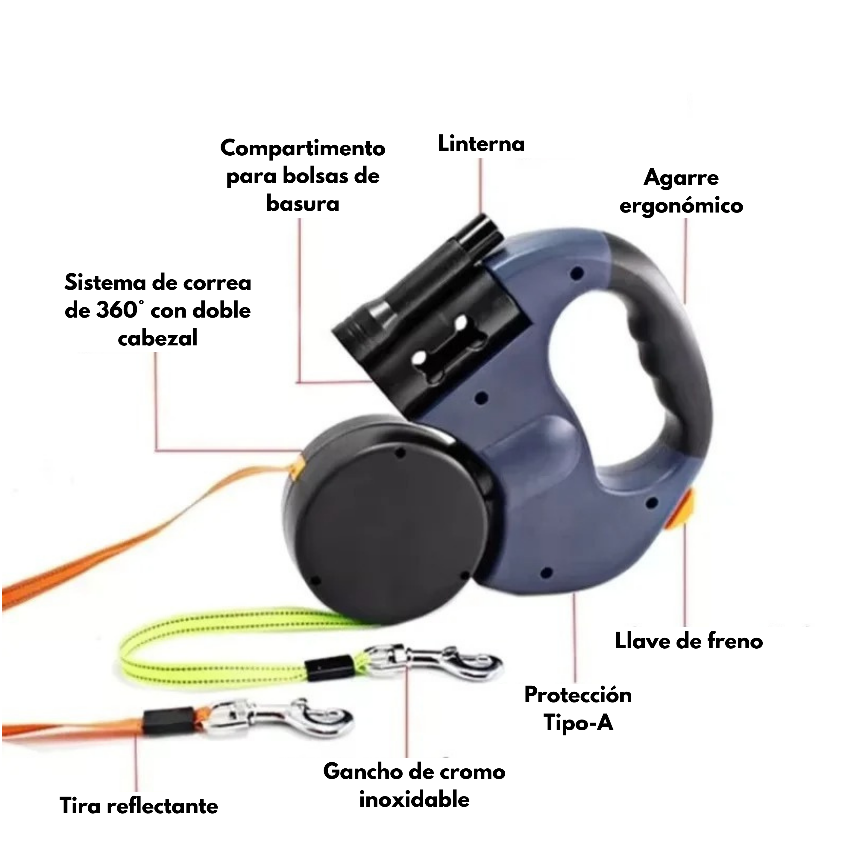 Correa Doble Multifuncional 360°