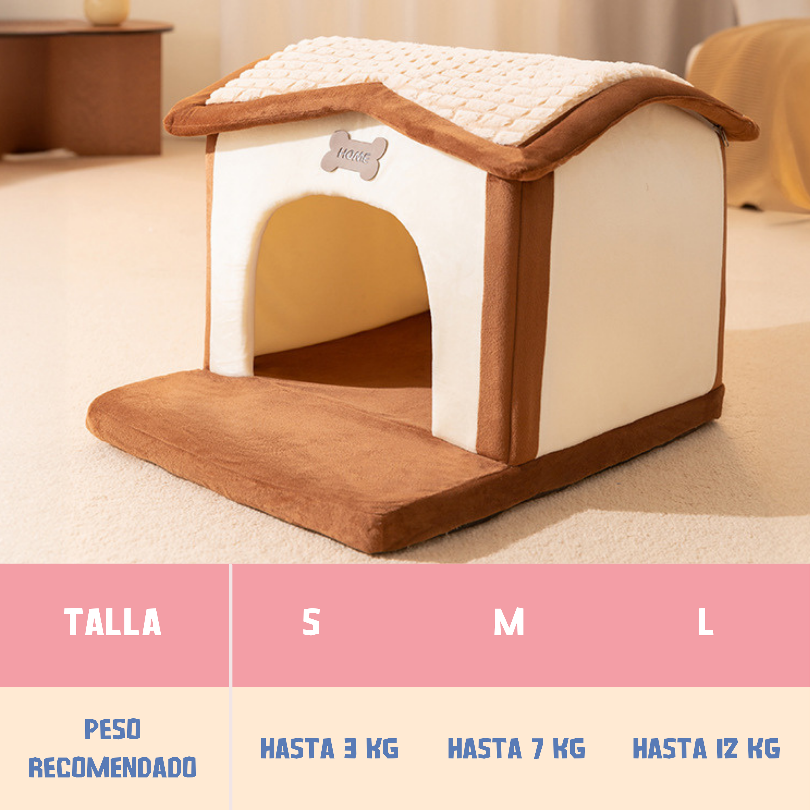 Cueva Casa Tejado para Mascotas