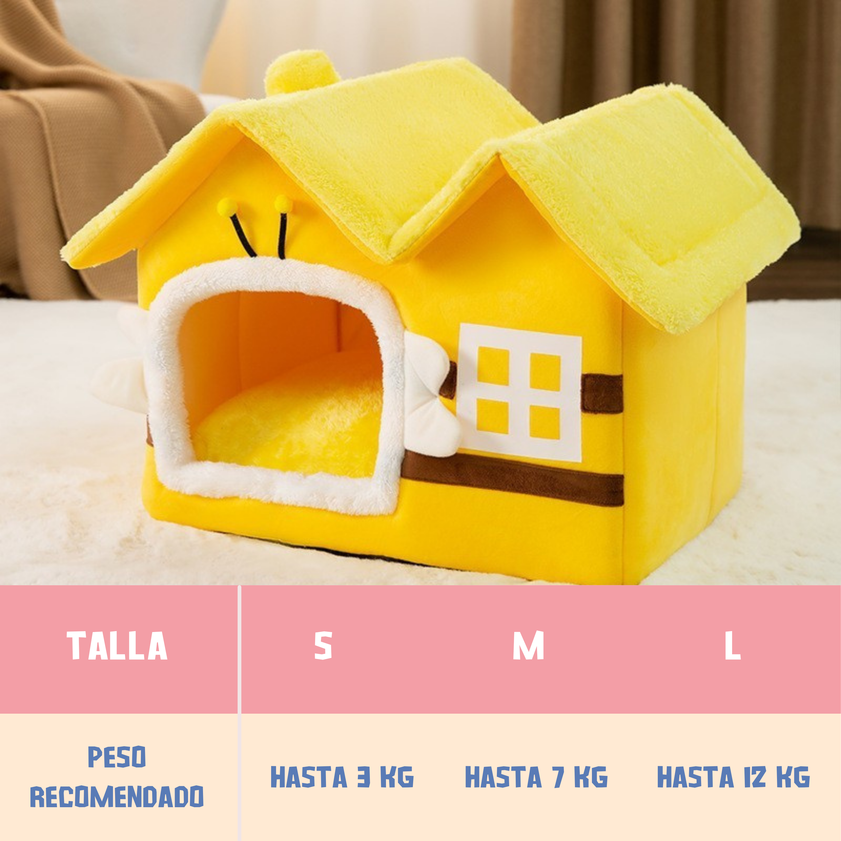 Cueva Casa Tejado para Mascotas