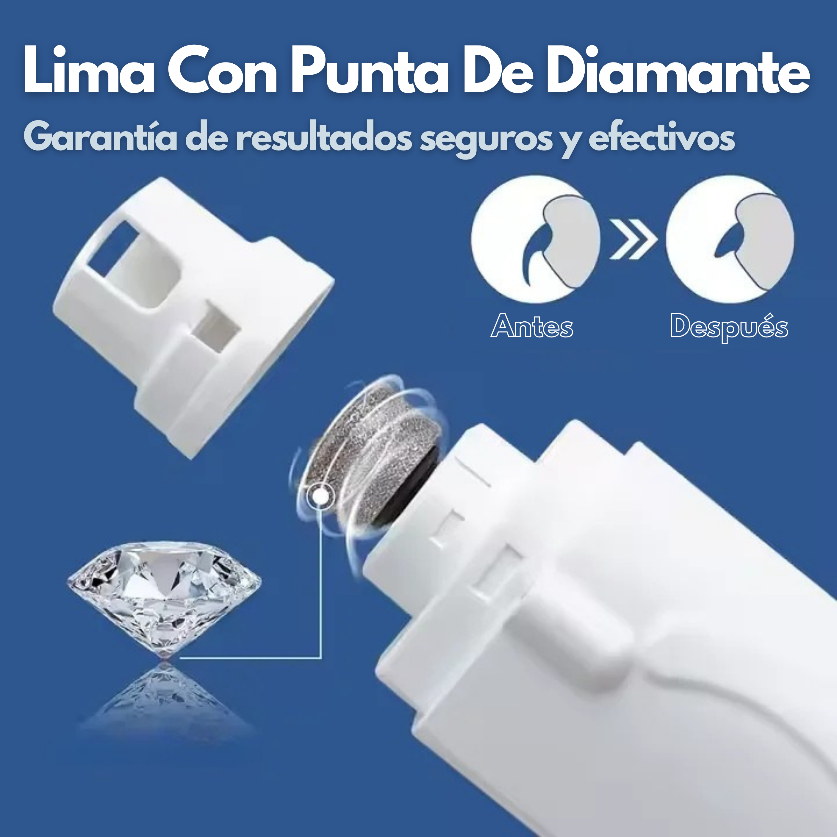 Lima Eléctrica para Uñas de Mascotas