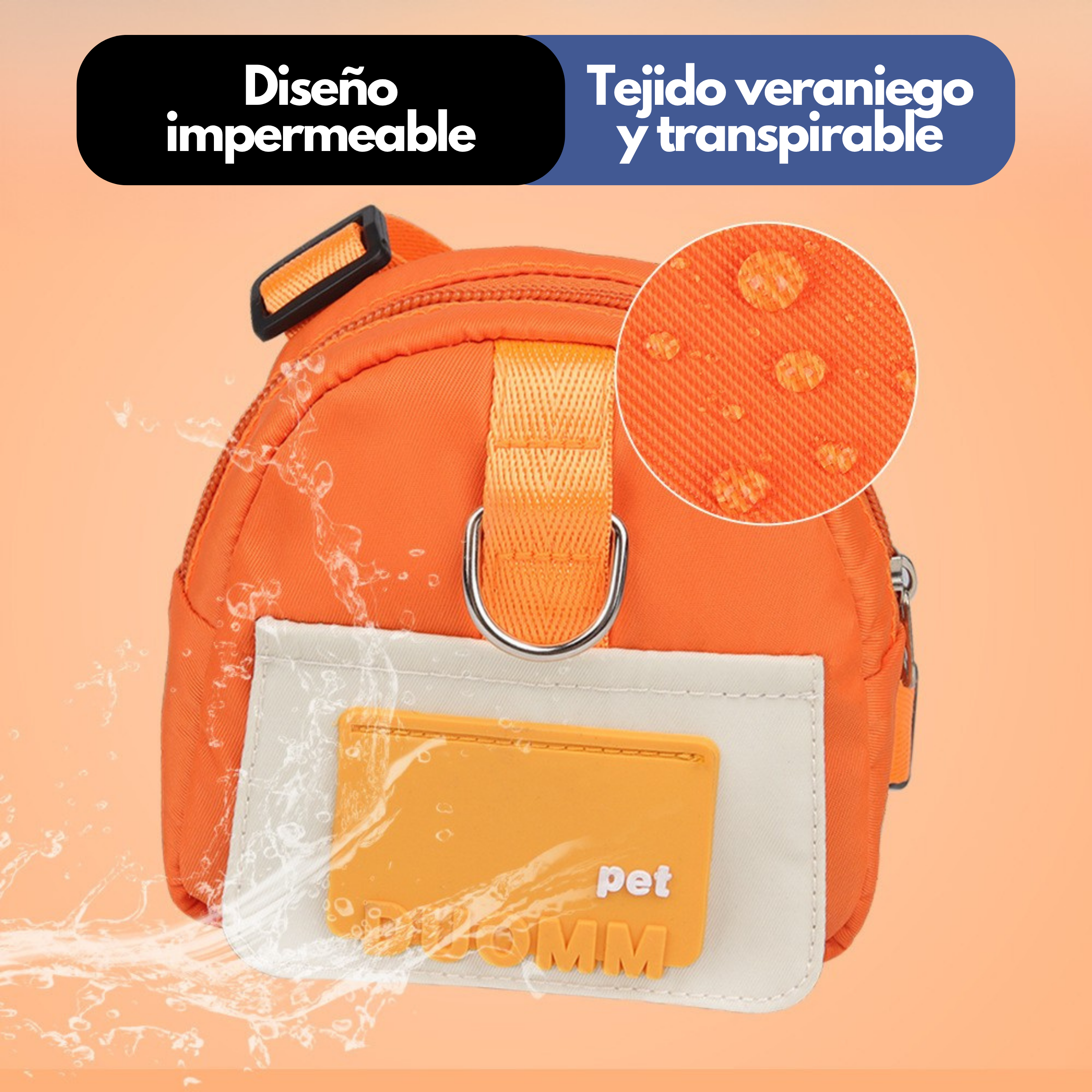 Mochila para Perros con Arnés