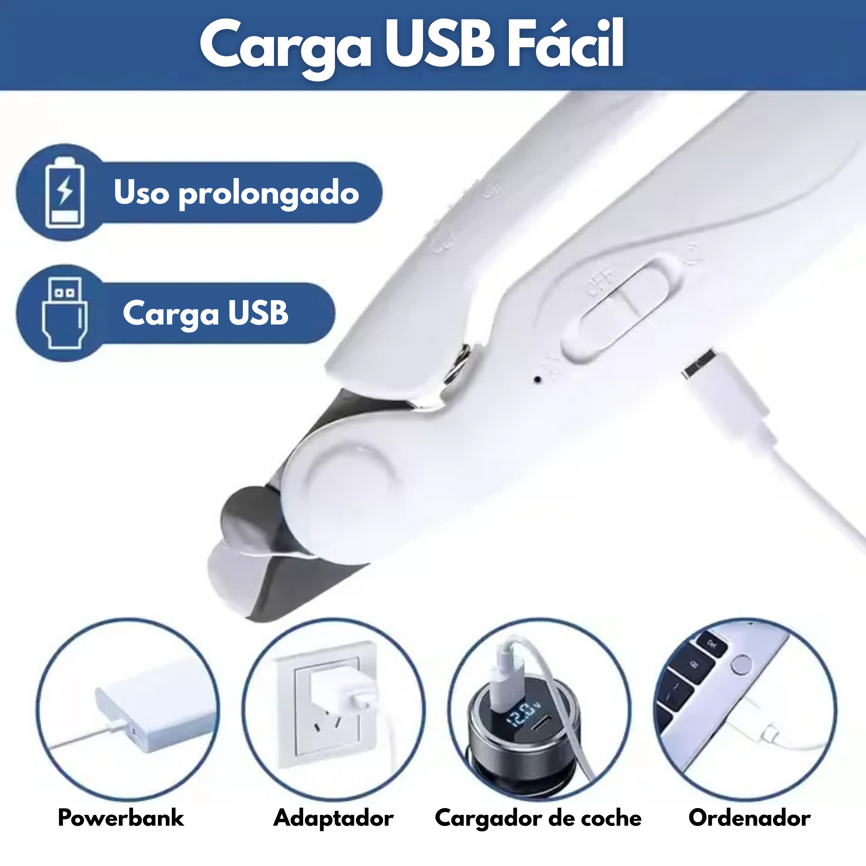 Lima Eléctrica para Uñas de Mascotas