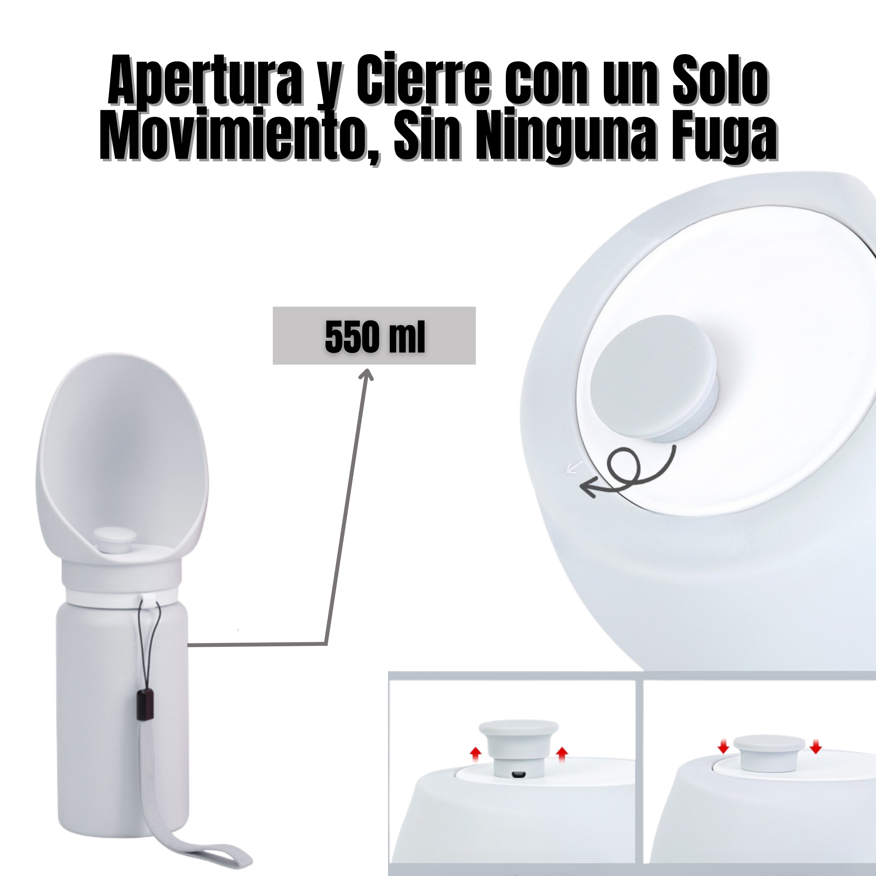 Botella de Agua Plegable