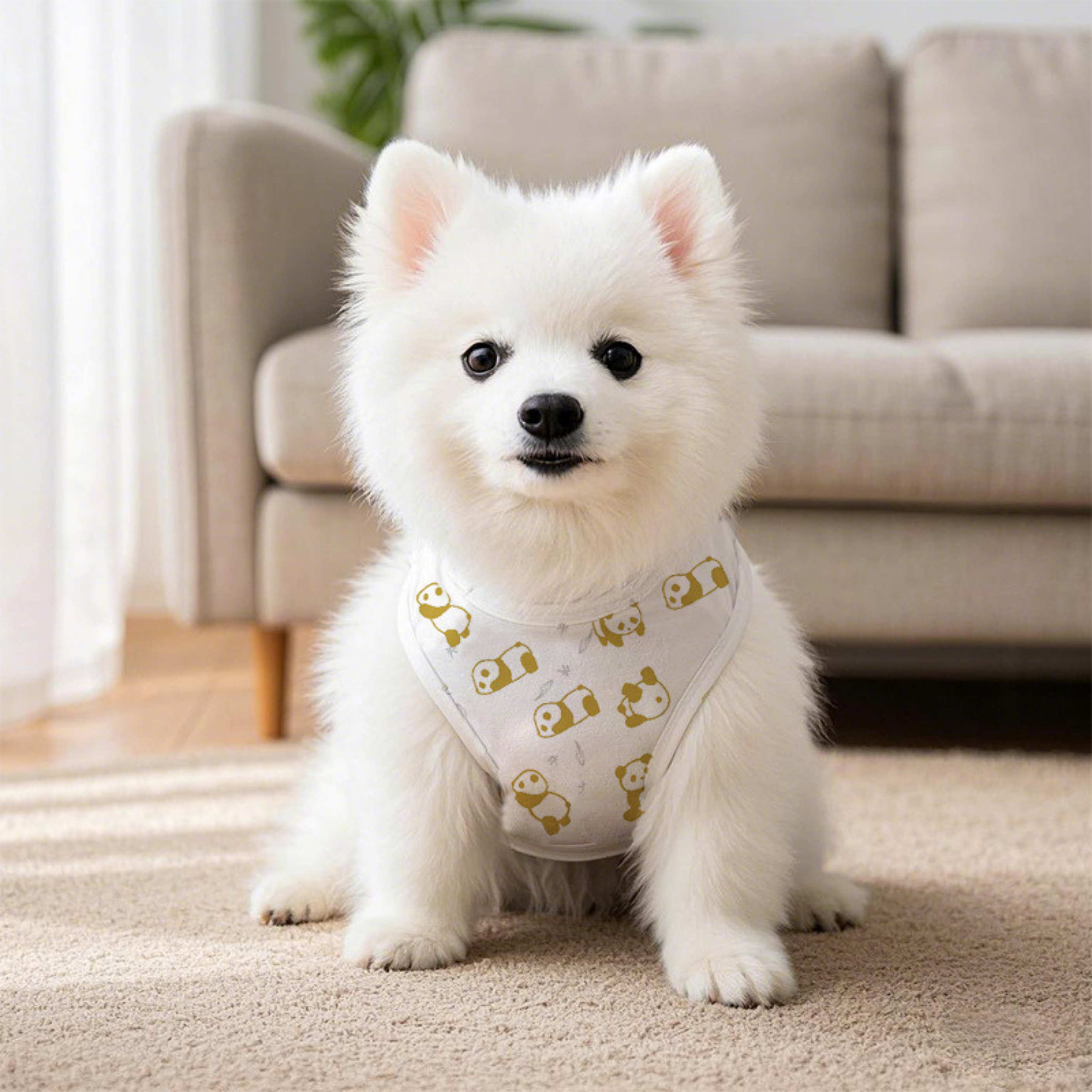 Camiseta con Diseño de Panda para Perros