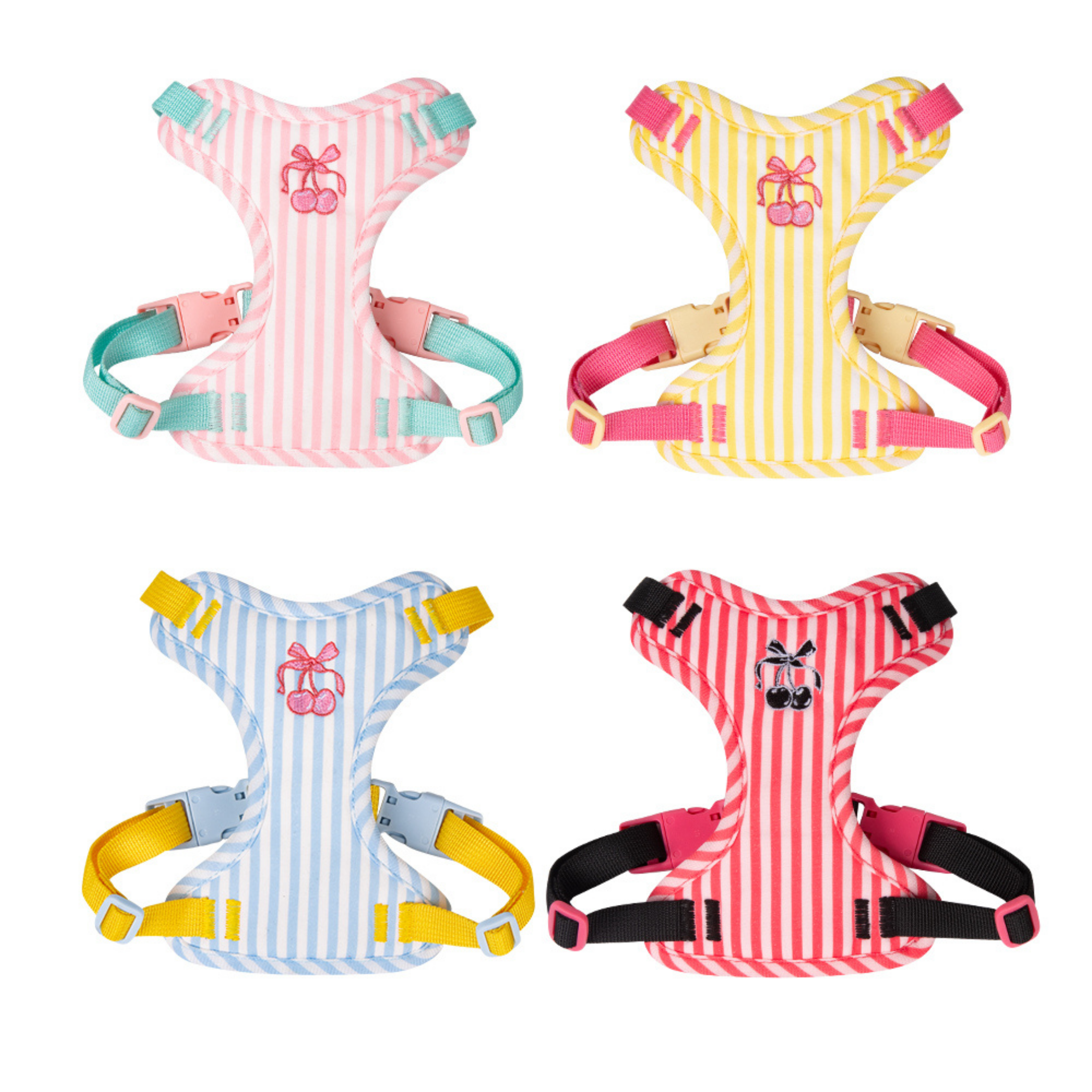 Set de Arnés con Emblema de Cereza para Perros
